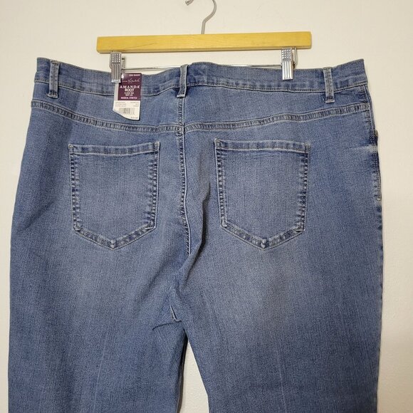 Gloria Vanderbilt Amanda Bootcut Jeans 20 W Short Women's Denim Blue Stretch - Picture 3 of 9